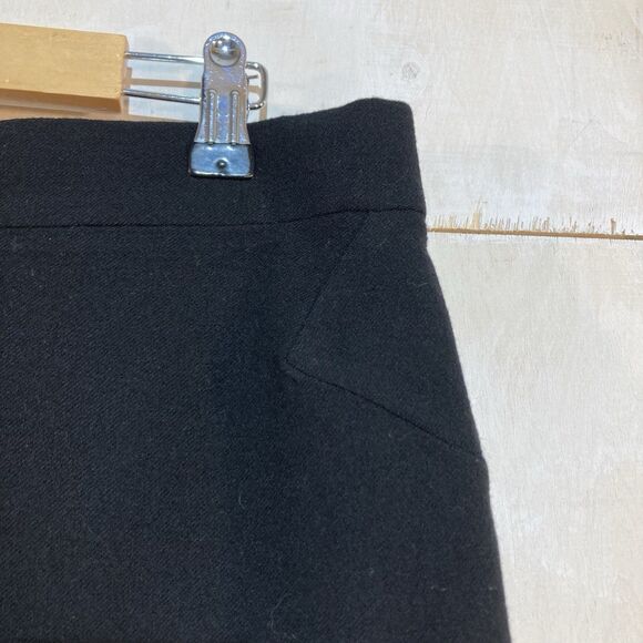 Givenchy Black Virgin Wool Mini Pencil Skirt Mermaid Hem Sz 44 Peplum Designer - Picture 3 of 9